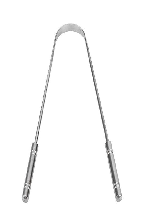 إيفن منظف اللسان إيفن للرجال والنساء، منظف لسان من الفولاذ المقاوم للصدأ النقي لنَفَس منعش، وتحسين حاسة التذوق، وإزالة البكتيريا. (ستانلس ستيل، قطعة واحدة) - Image 1